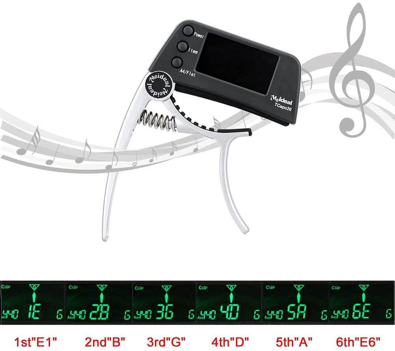 2-I-1 Gitar Capo Og Tuner