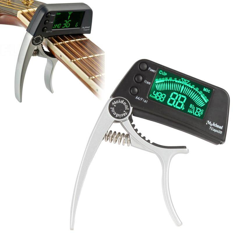 2-I-1 Gitar Capo Og Tuner