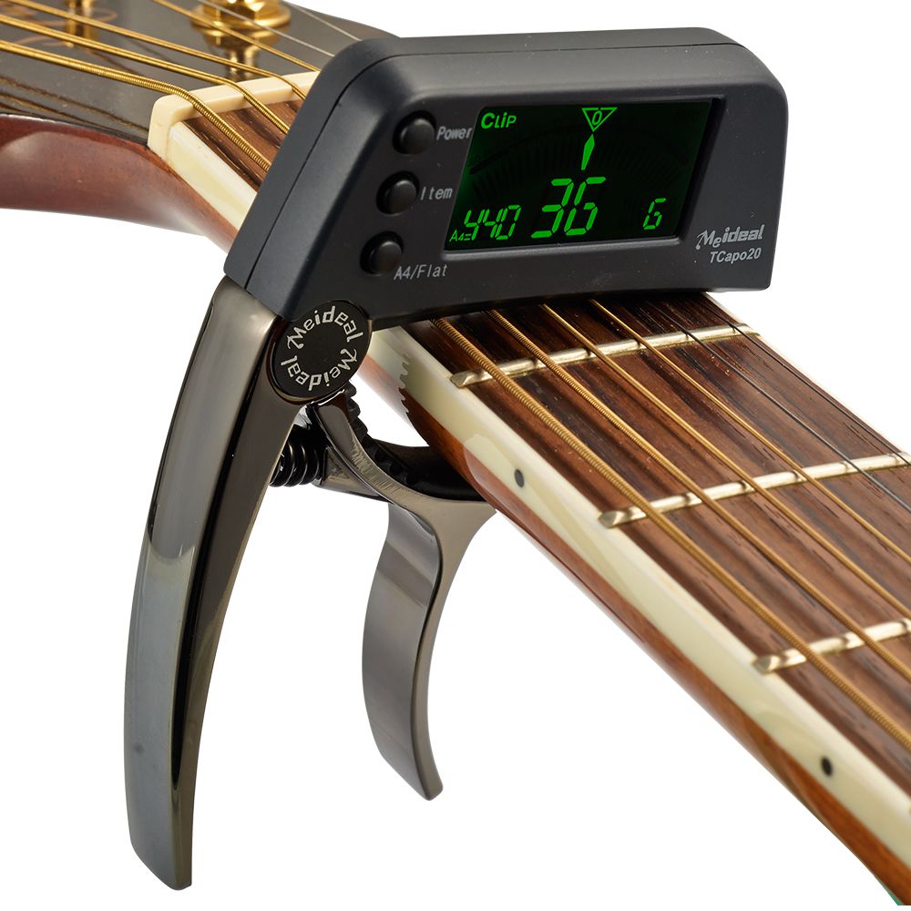 2-I-1 Gitar Capo Og Tuner