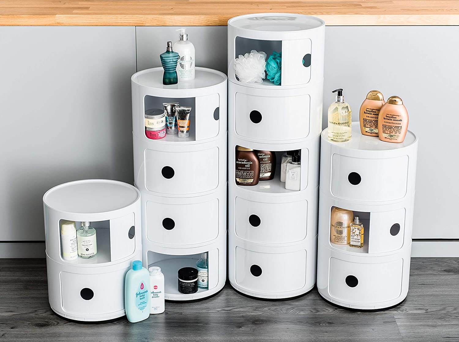 3-Lags Sylindrisk Moderne Skap