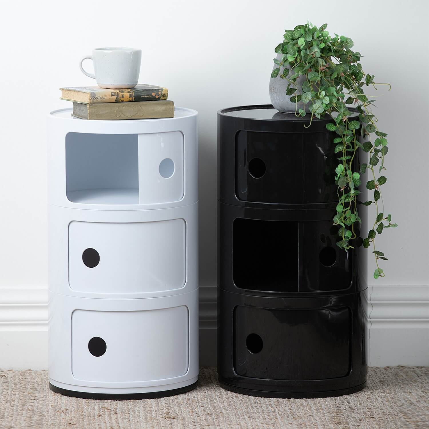 3-Lags Sylindrisk Moderne Skap