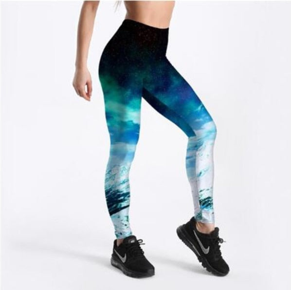 3D-Trykte Galaxy Leggings