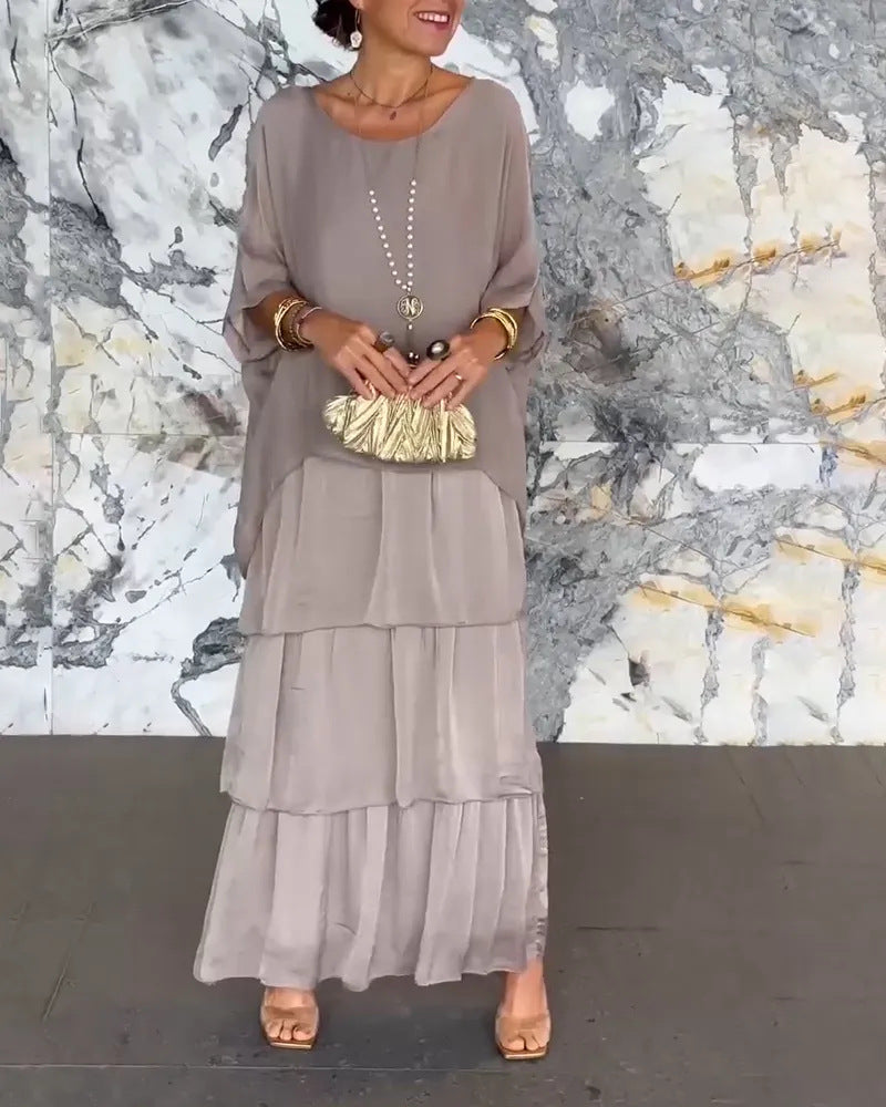 Kvinne Casual Kjole Elegant Design Myk Stoff
