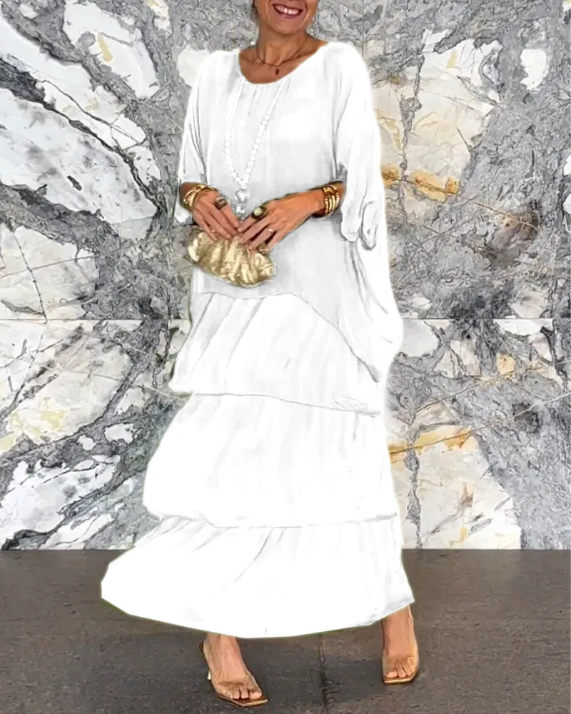 Kvinne Casual Kjole Elegant Design Myk Stoff