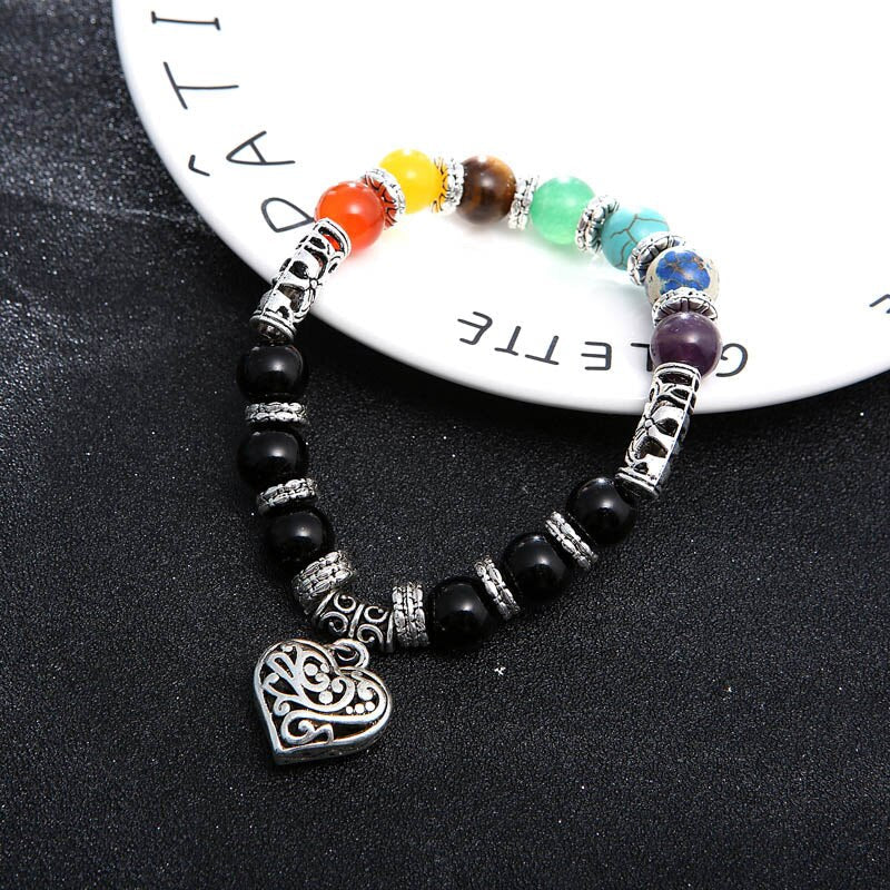 7 Chakra Steinarmbånd