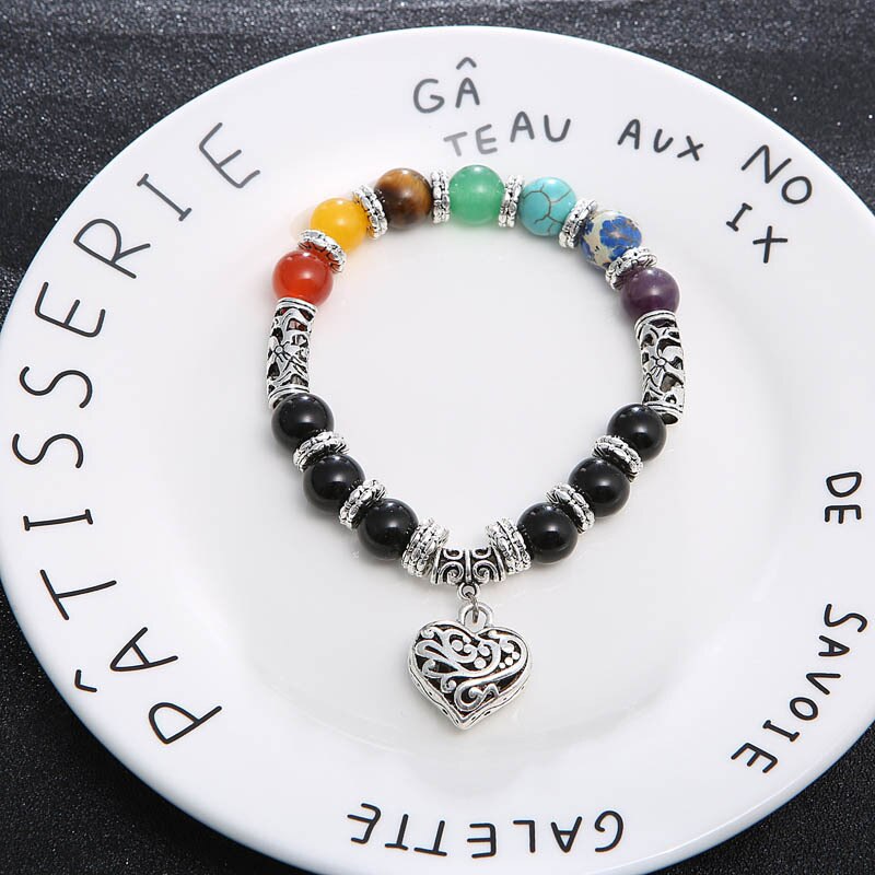 7 Chakra Steinarmbånd