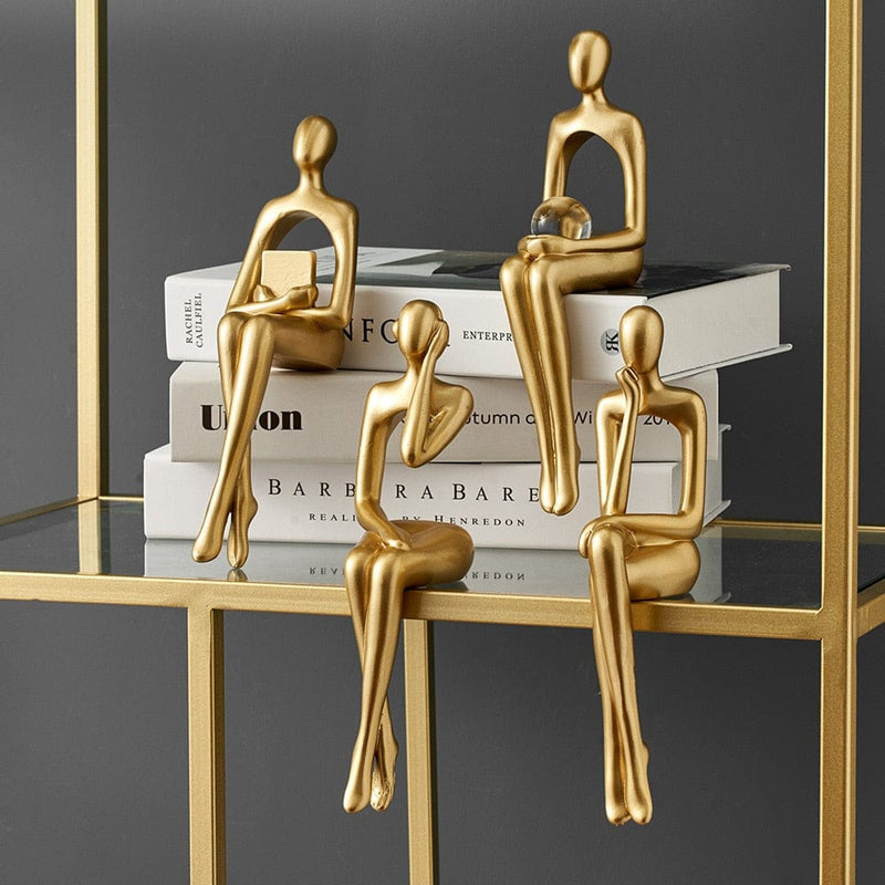 Abstrakte Bokplanter Statuetter for Innredning Moderne Design 1