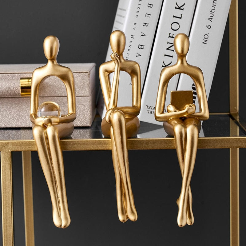 Abstrakte Bokplanter Statuetter for Innredning Moderne Design 4