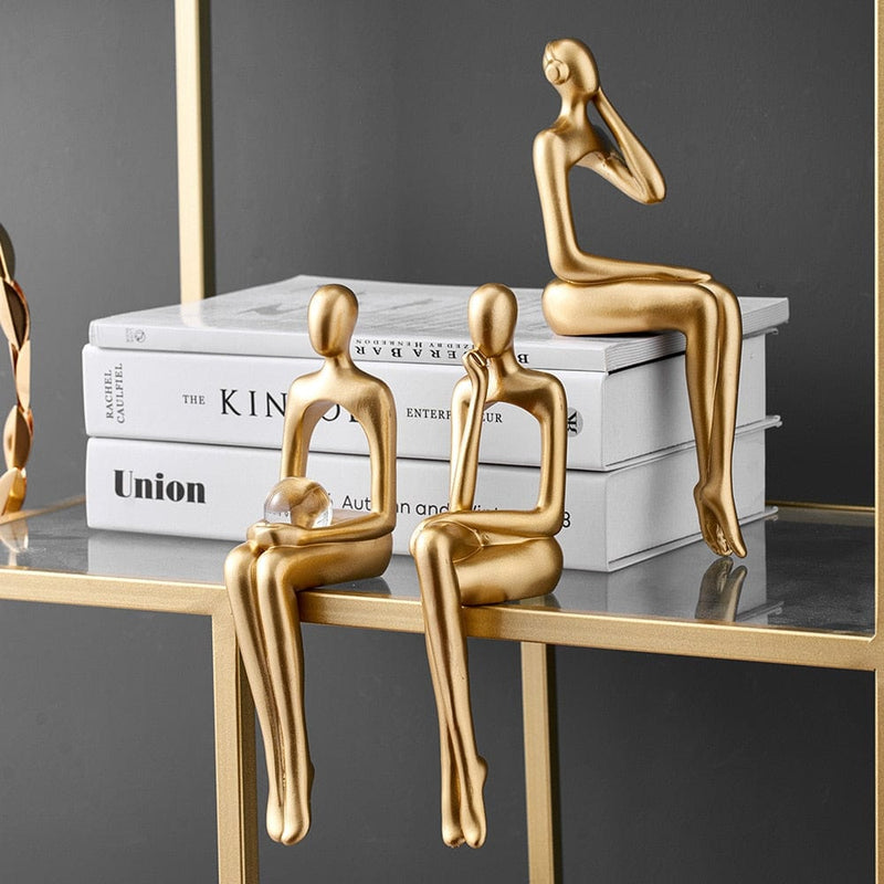 Abstrakte Bokplanter Statuetter for Innredning Moderne Design 5