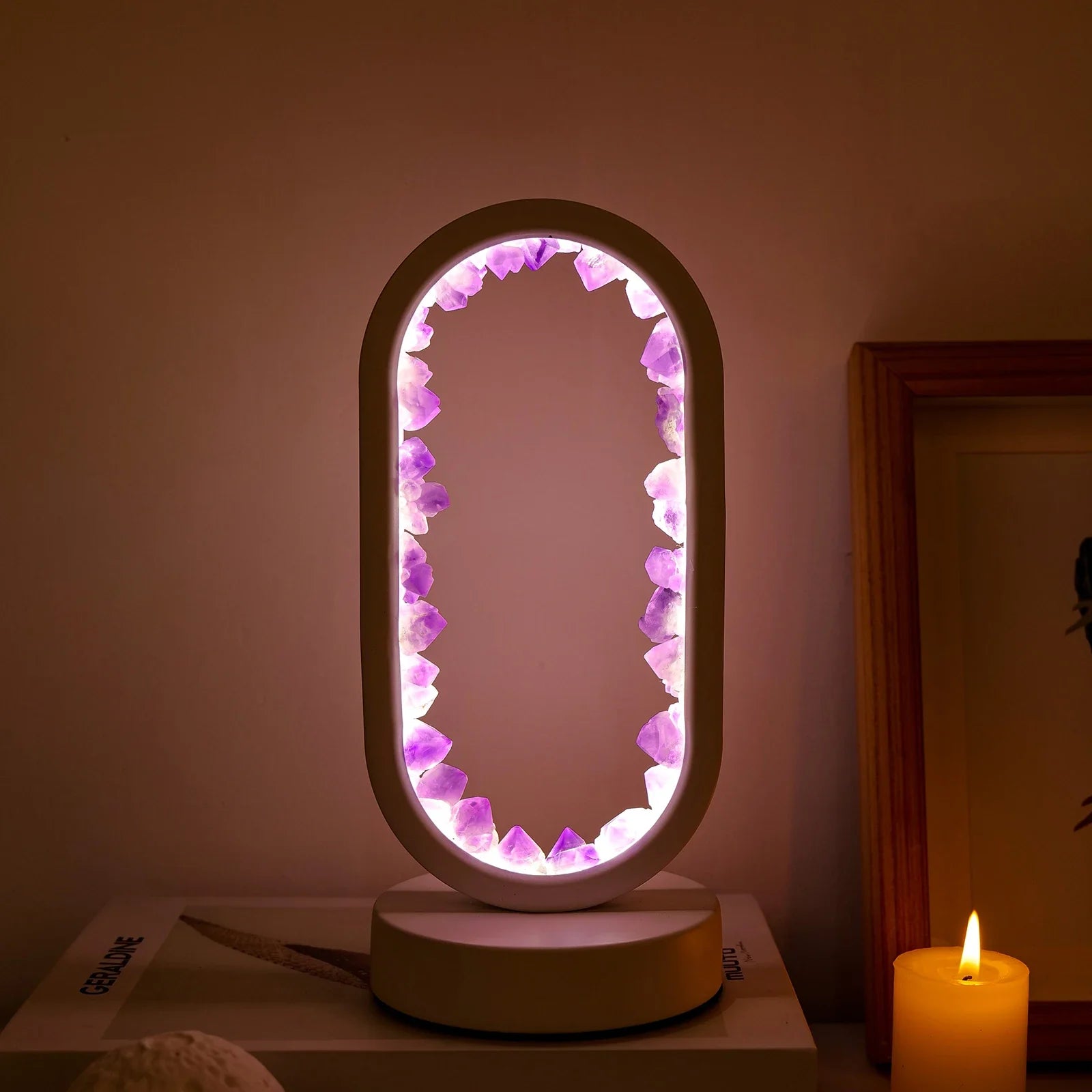 Amethyst Lampe for Beroligende Atmosfære 3