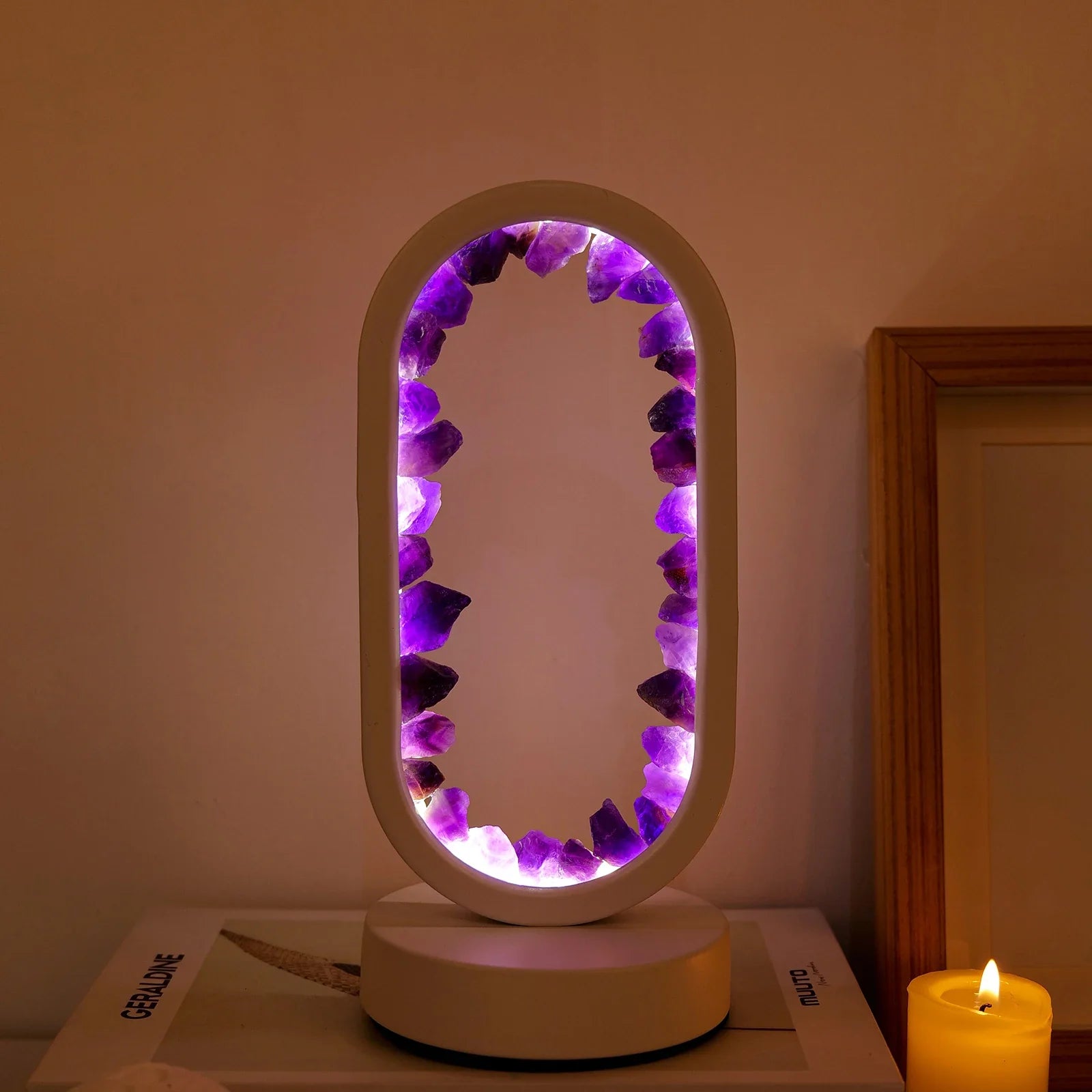 Amethyst Lampe for Beroligende Atmosfære 4