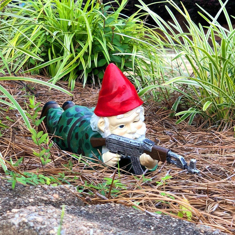 Army Gnome Figur