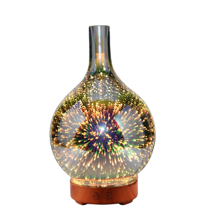 Aroma Diffusor 3D Glassvase med LED Lys 0