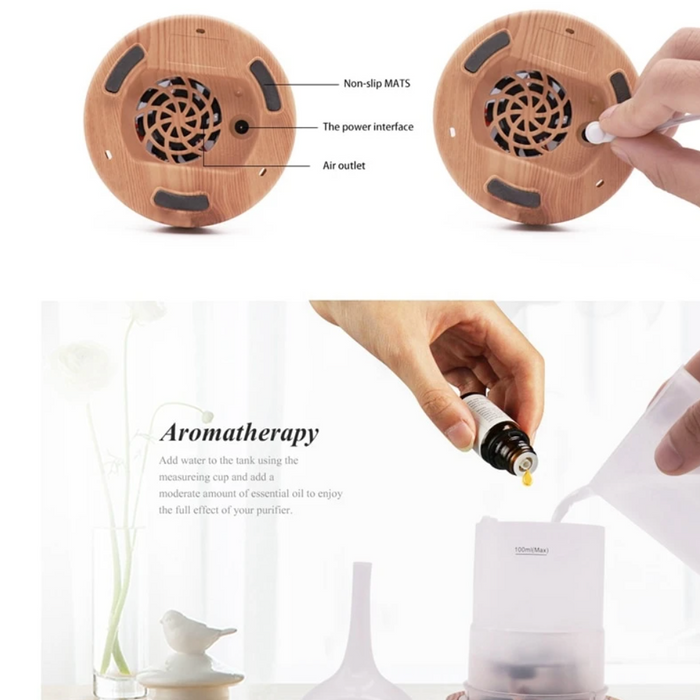 Aroma Diffusor 3D Glassvase med LED Lys 7