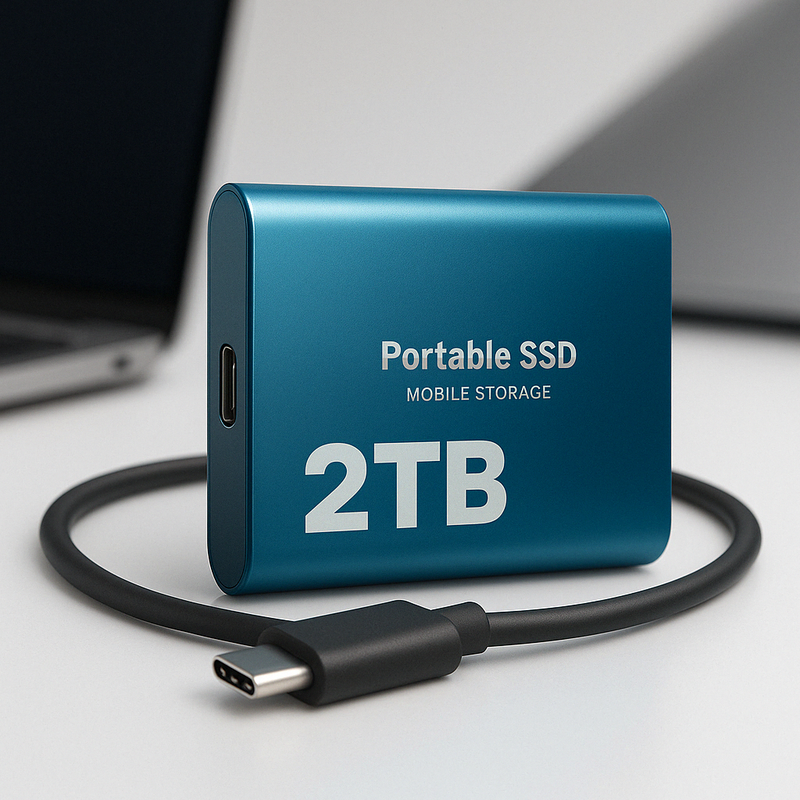 Bærbar SSD Disk Høyhastighetslagring Kompakt Design 1