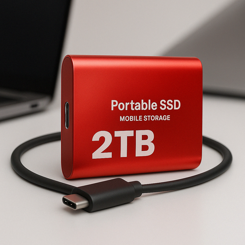 Bærbar SSD Disk Høyhastighetslagring Kompakt Design 2