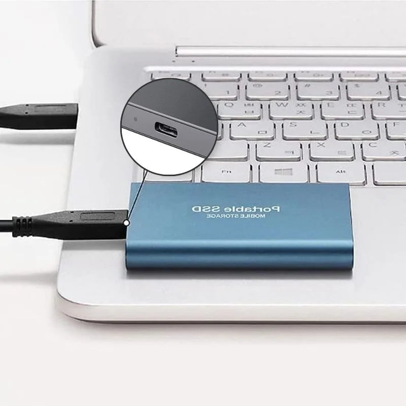 Bærbar SSD Lagring Aluminium 1TB-16TB Støtsikker Vannavstøtende USB 3.2 Gen 2 6