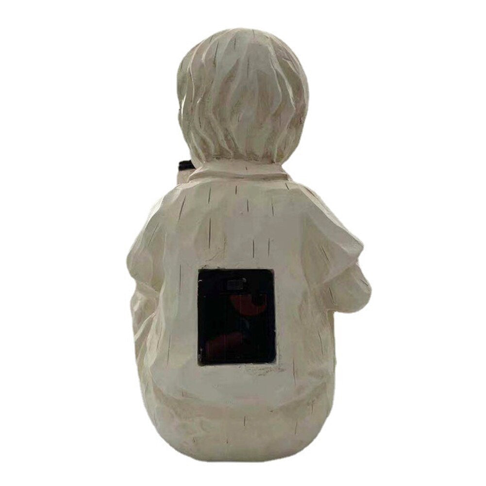 Barn Med Solar Fireflies Hagestatuer