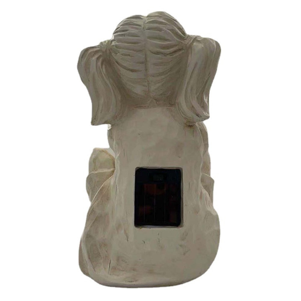 Barn Med Solar Fireflies Hagestatuer