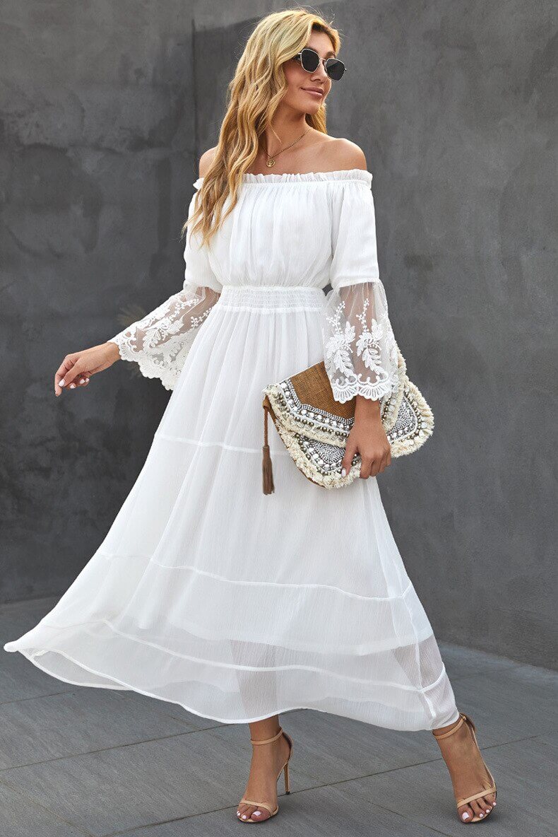 Boho Lace Maxikjole