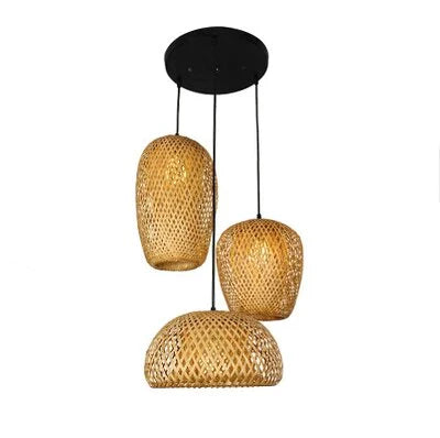 Boho Hengelampe i Rotan 10