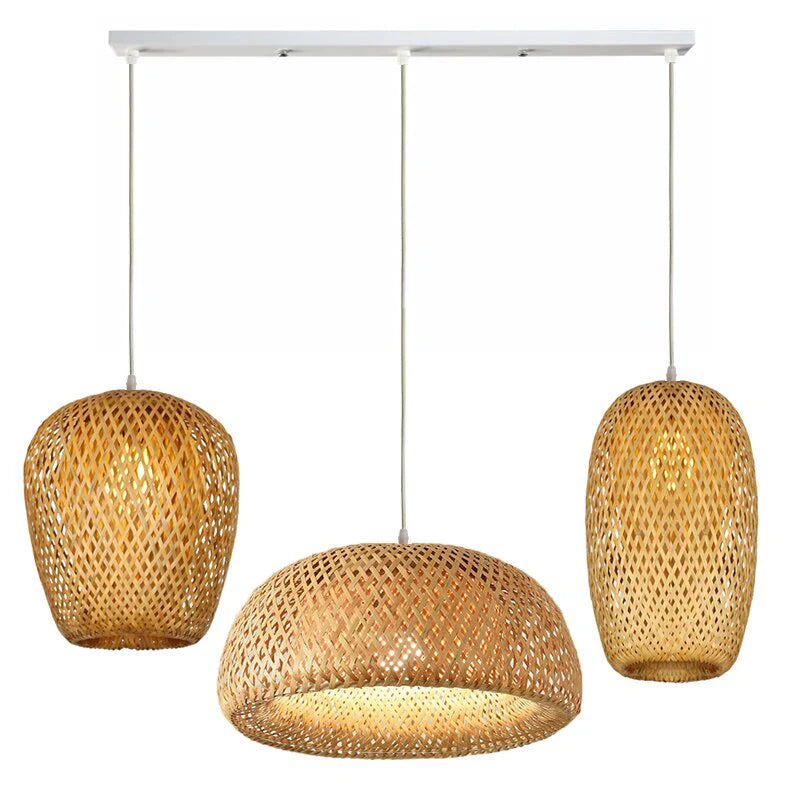 Boho Hengelampe i Rotan 11