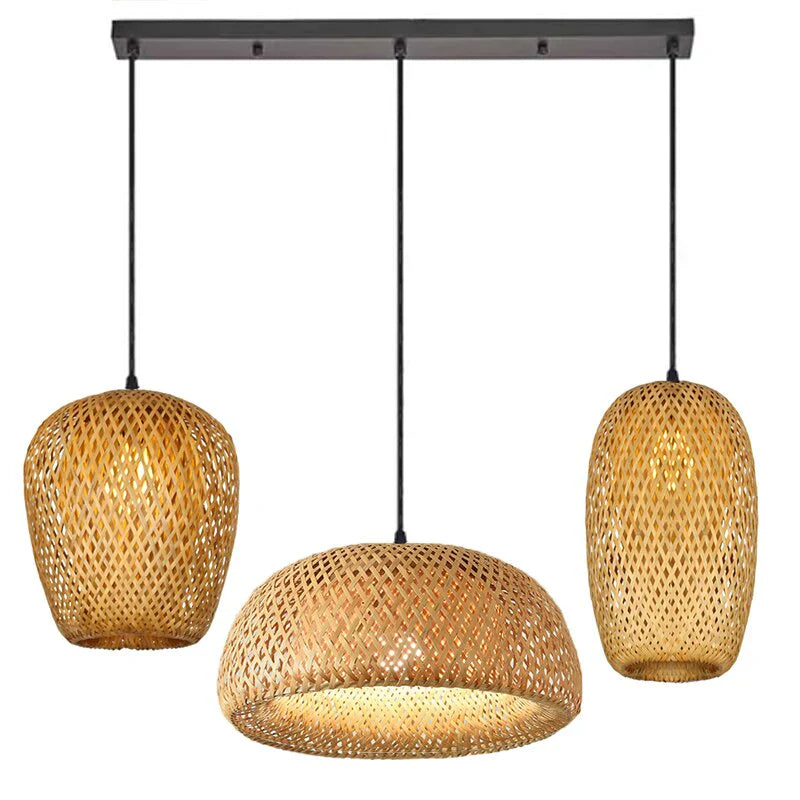 Boho Hengelampe i Rotan 13