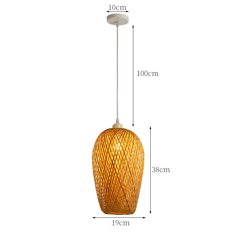Boho Hengelampe i Rotan 17