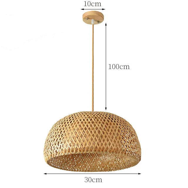 Boho Hengelampe i Rotan 18