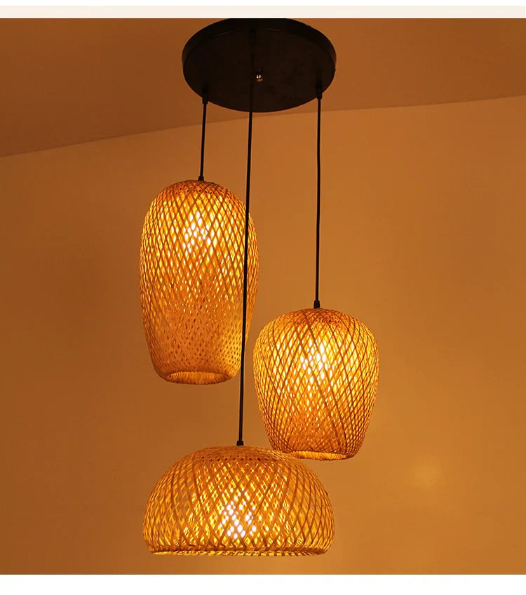 Boho Hengelampe i Rotan 2
