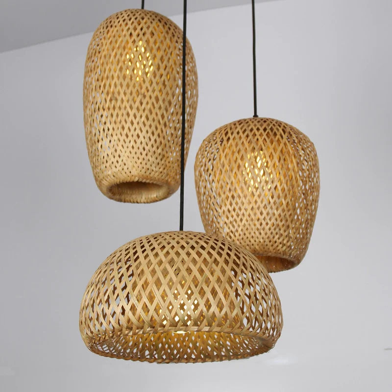 Boho Hengelampe i Rotan 3