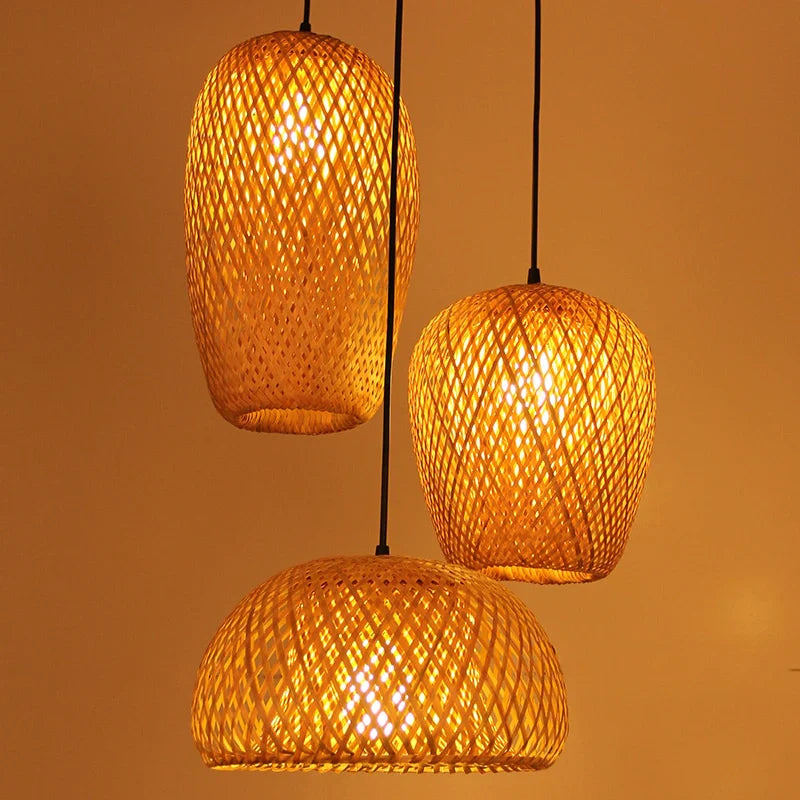 Boho Hengelampe i Rotan 5
