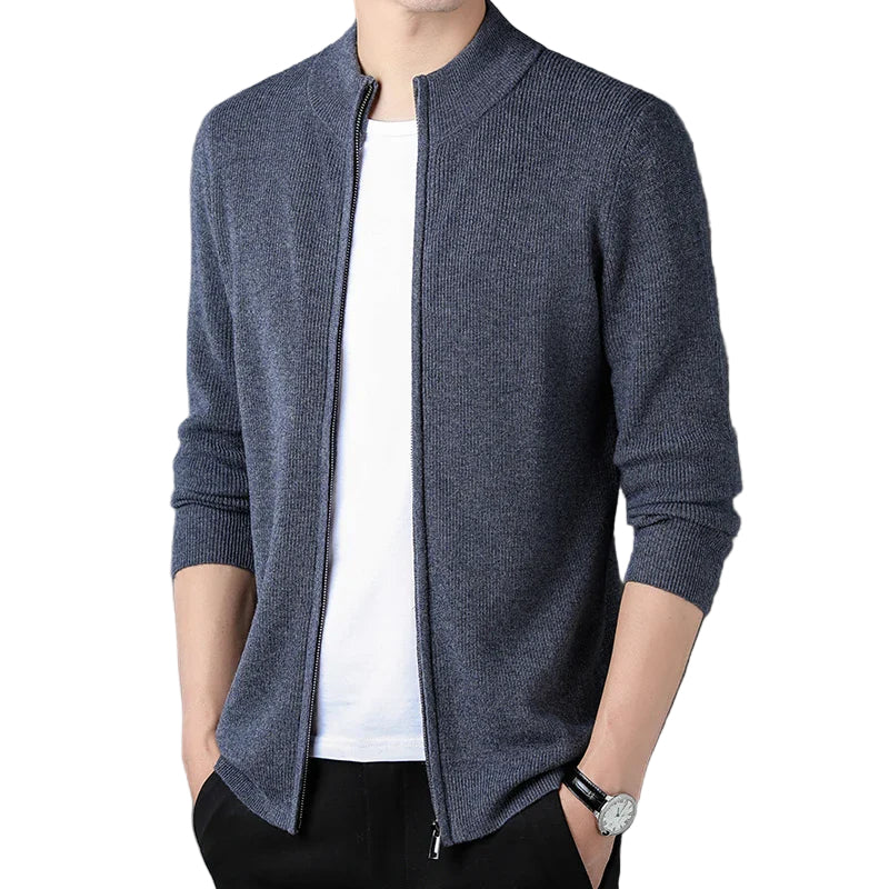 Cardigan Jakke Herre med Ståkrage - Allsidig og Komfortabel Cardigan til Herre 0