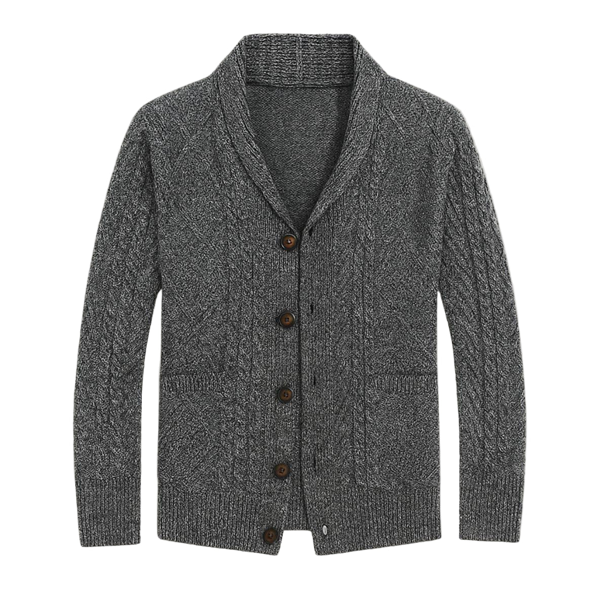 Cardigan Jakke Til Herre i Cashmere – Klassisk Stil og Avslappet Passform 0