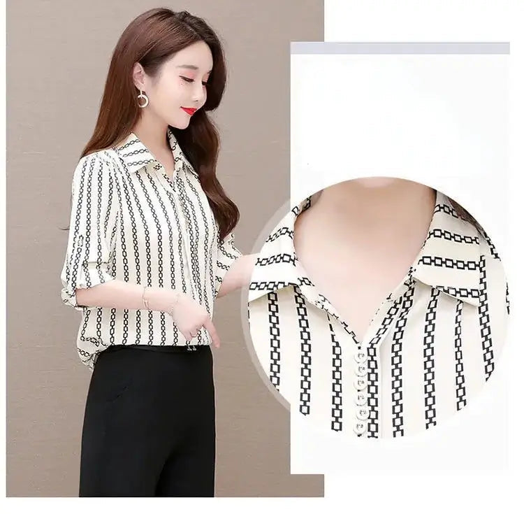 Chiffonbluse For Kvinner