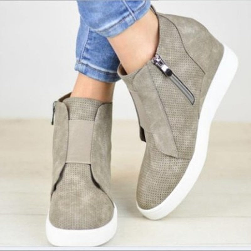 Comfy Wedge Sneakers For Kvinner