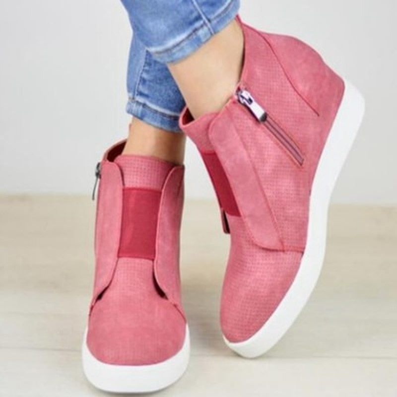 Comfy Wedge Sneakers For Kvinner