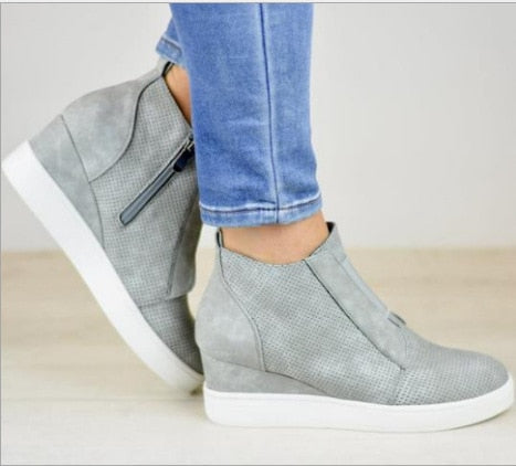 Comfy Wedge Sneakers For Kvinner