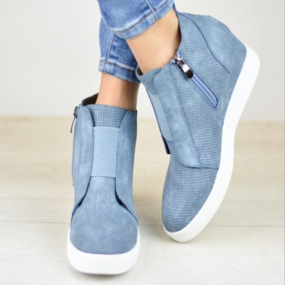 Comfy Wedge Sneakers For Kvinner