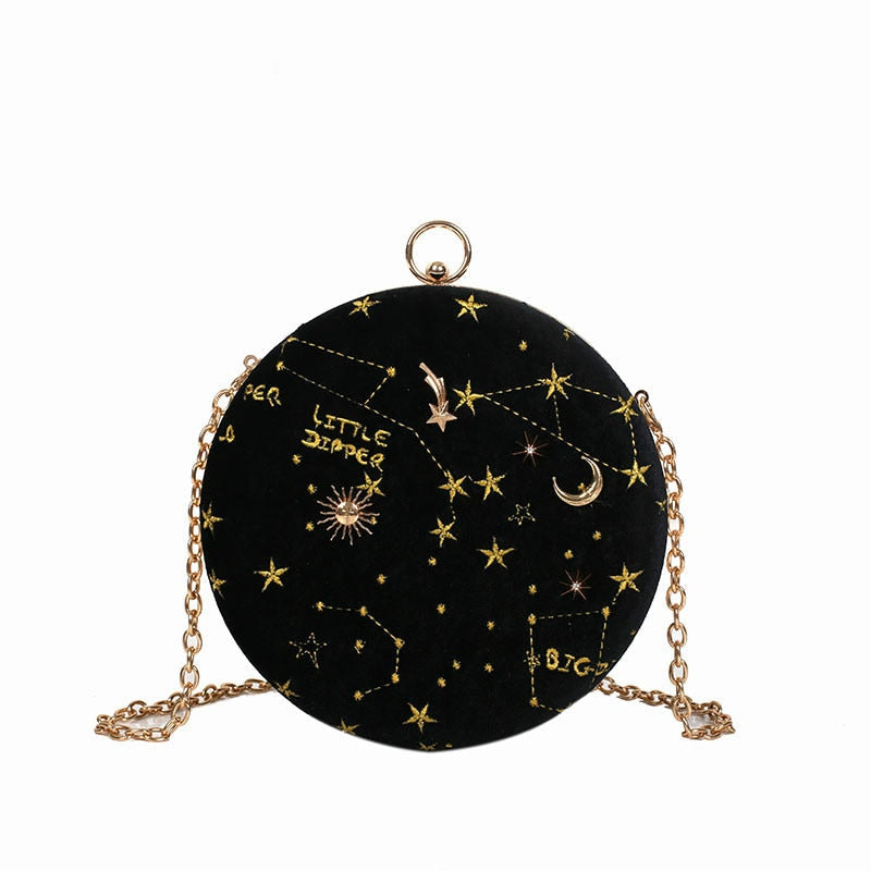 Constellation Velvet Purse