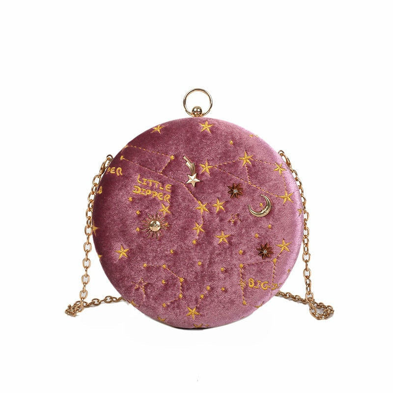 Constellation Velvet Purse