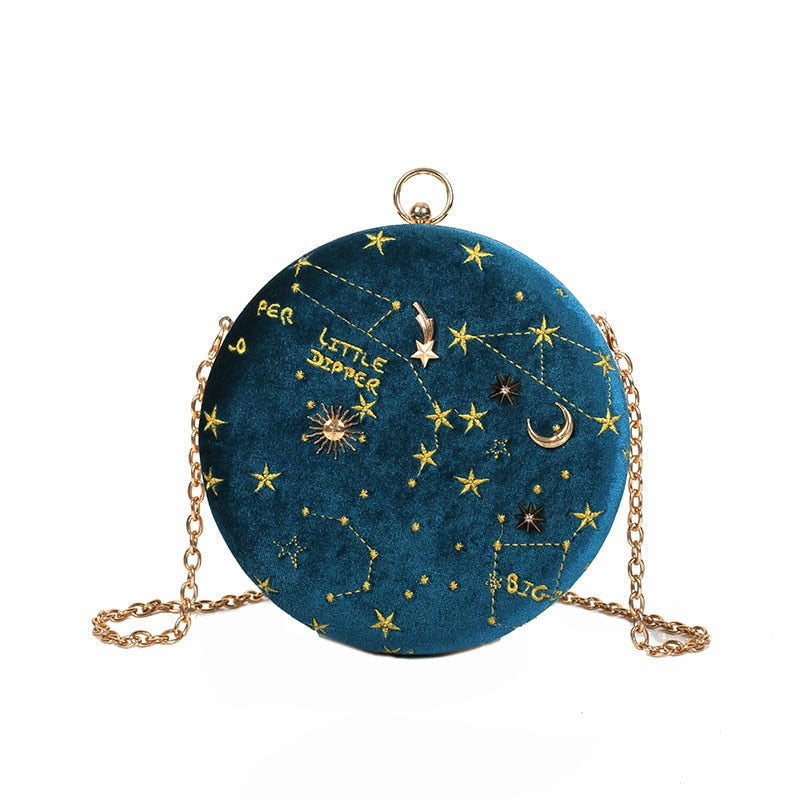 Constellation Velvet Purse