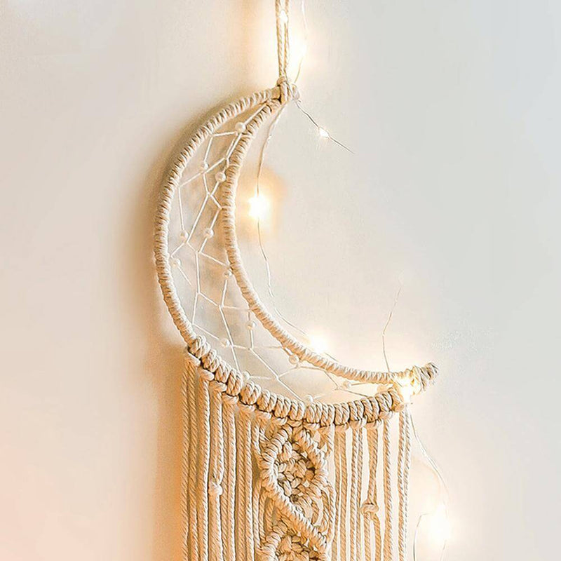 Crescent Luna Macrame Dream Catcher