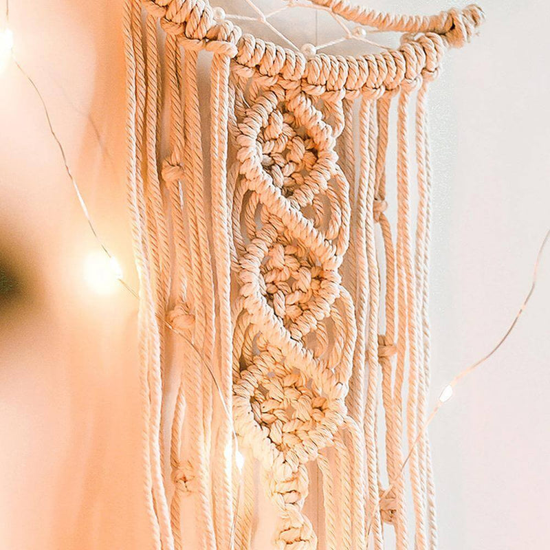 Crescent Luna Macrame Dream Catcher