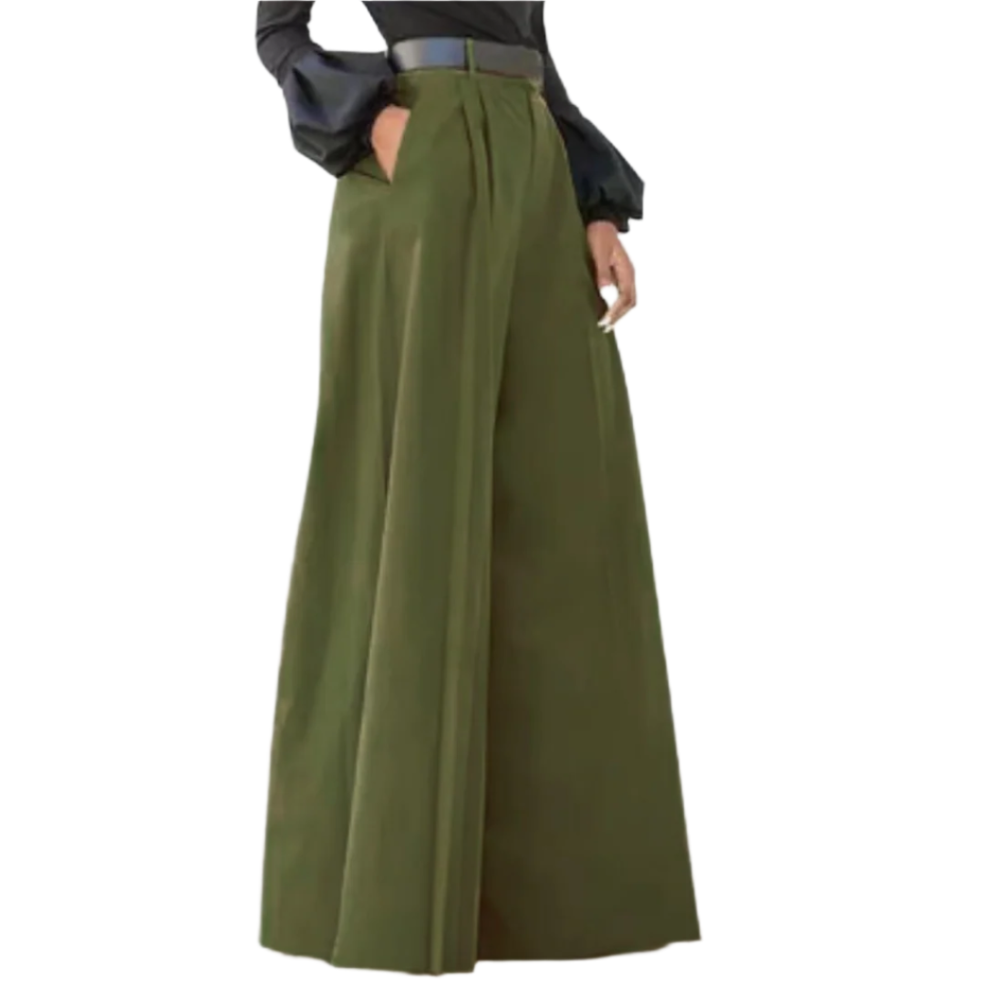 Dame Bukser Vid Ben Solid Farge 0