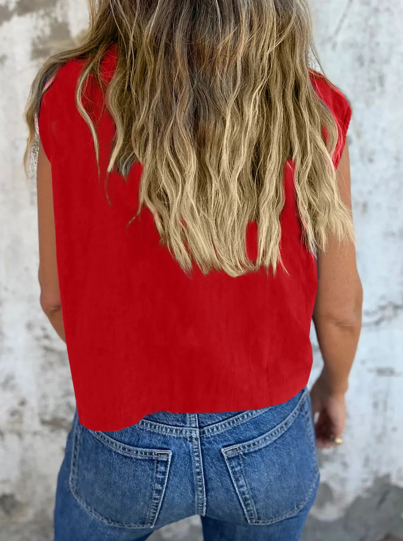 Dame Button Down Korte Ermer Lin Skjorte Polyester Spandex 4