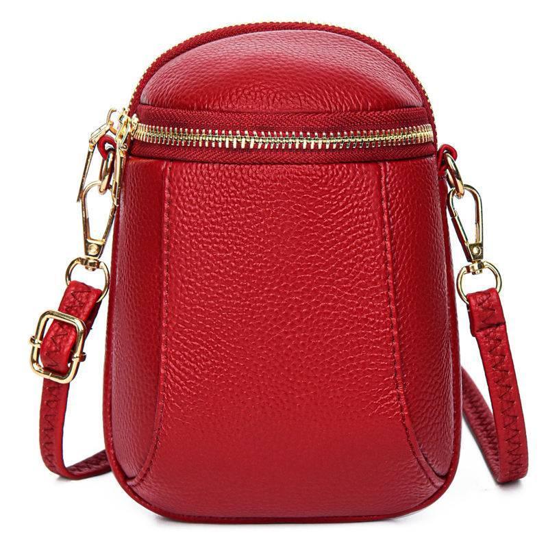 Dame Crossbody Veske i Vegansk Skinn Kompakt Design 5