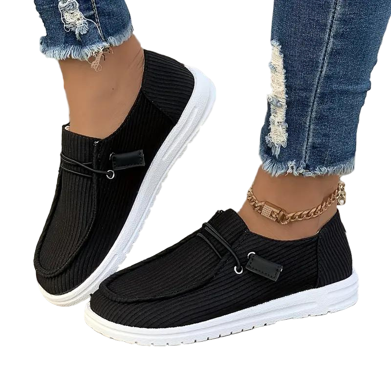 Dame Fritidssko Slip-on Design Høykvalitets Tekstil 0