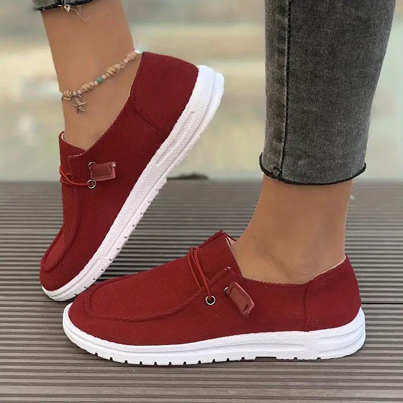 Dame Fritidssko Slip-on Design Høykvalitets Tekstil 2