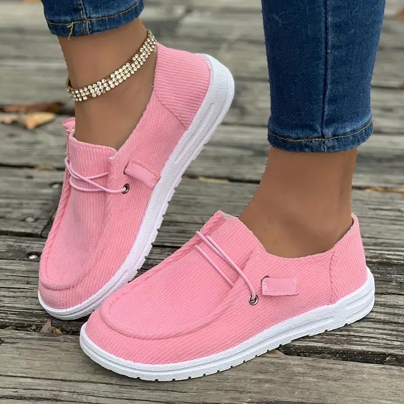 Dame Fritidssko Slip-on Design Høykvalitets Tekstil 3